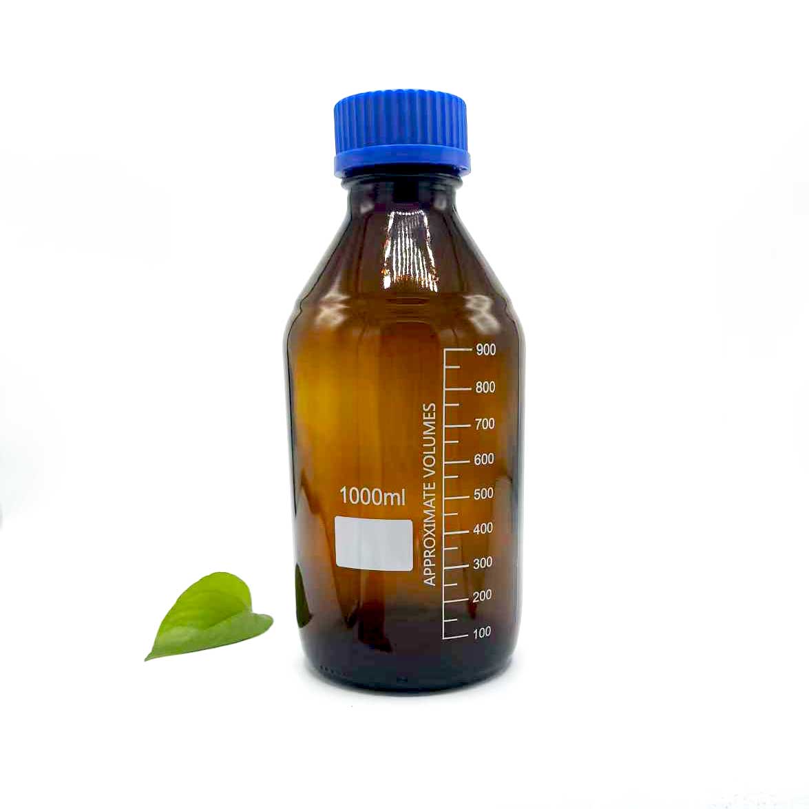 1000 ml reagenčná fľaša z jantárového skla 1000 ml reagenčná fľaša z jantárového skla
