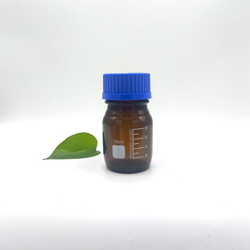 100 ml hnedá sklenená reagenčná fľaša 100 ml hnedá sklenená reagenčná fľaša
